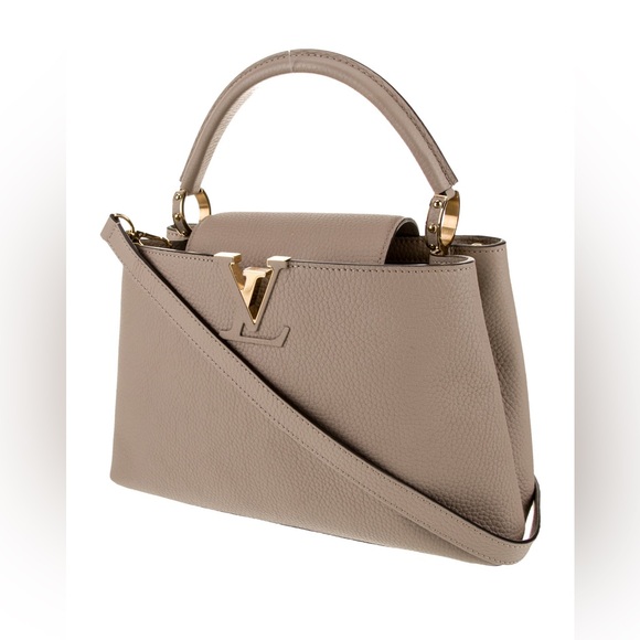 Louis Vuitton LV Monogram Authentic Capucines MM Galet Handbag Retail $7,700 - Picture 6 of 16